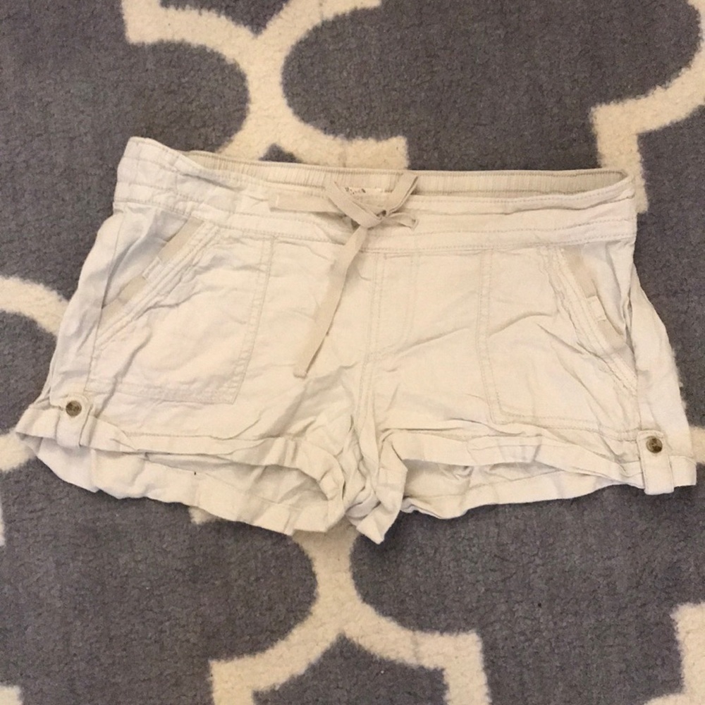 Cream colored shorts